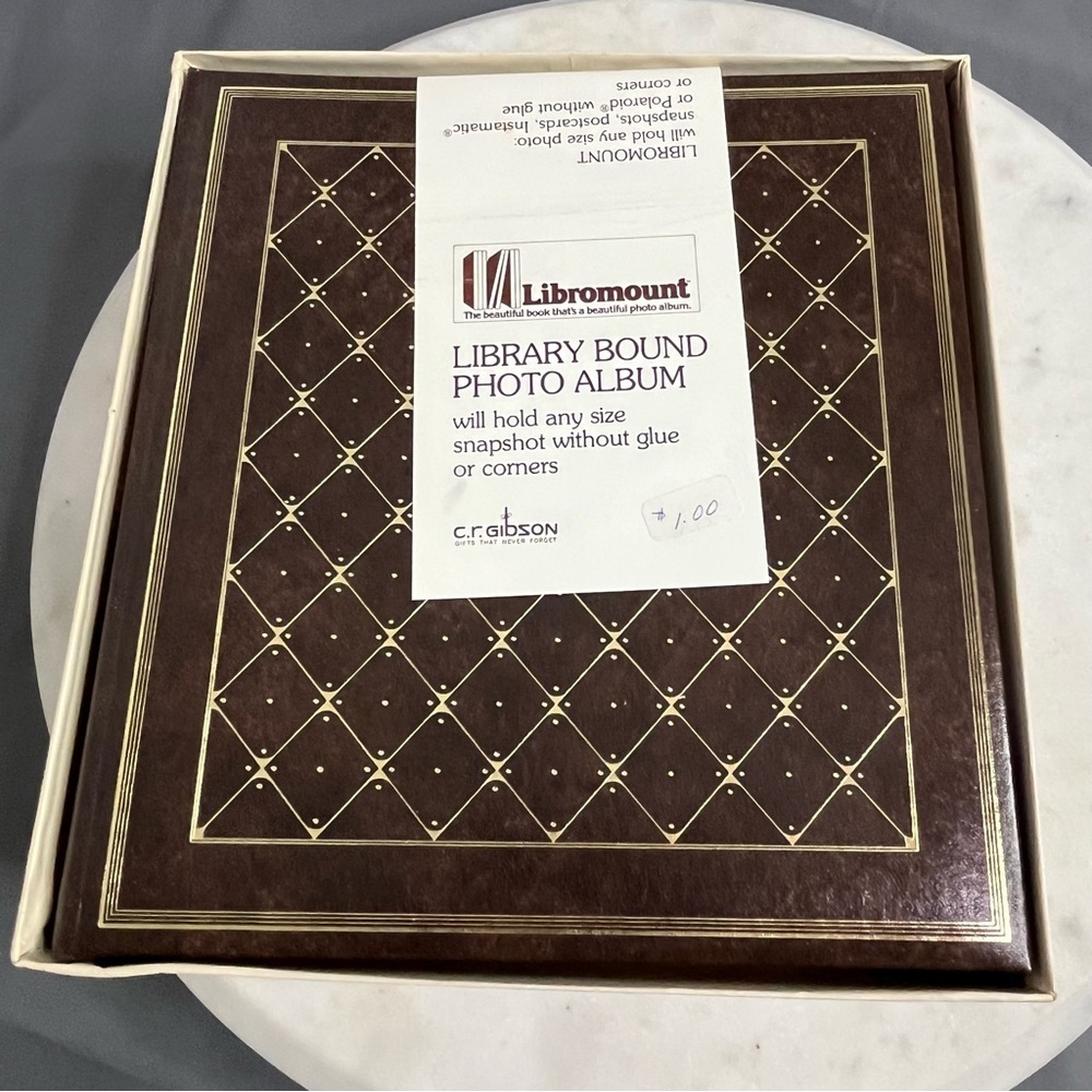 CR Gibson Photo Album Boxed Bound Vtg Library Bound USA Made New Old Stock NOS - Picture 3 of 16